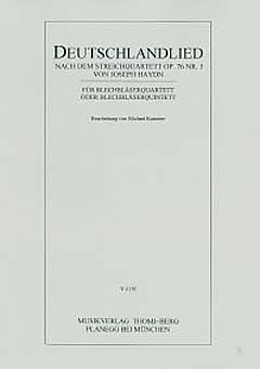 Deutschlandlied f�r Blechbl�serquartett/-quintett Stimmen