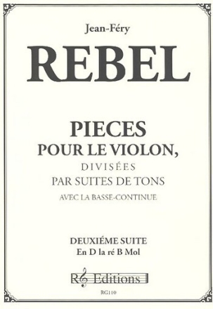 Deuxieme suite en D pour le violon avec la basse continue, parties