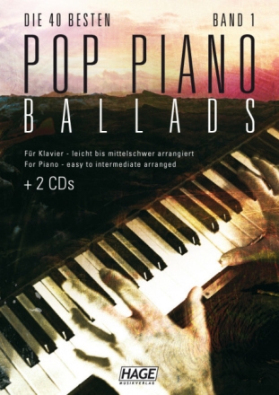 Die 40 besten Pop Piano Ballads Band 1 (+2 CD's): f�r Klavier (Gesang/Gitarre)