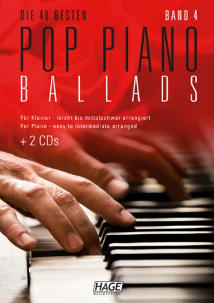 Die 40 besten Pop Piano Ballads Band 4 (+2 CD's): f�r Klavier (Gesang/Gitarre)