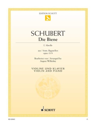 Die Biene op.13,9 f�r Violine und Klavier