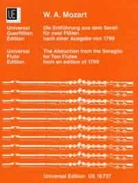 Die Entf�hrung aus dem Serail f�r 2 Fl�ten (Vl) Partitur