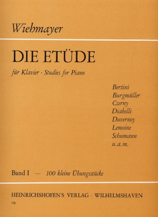 Die Et�de Band 1 - 100 kleine �bungsst�cke f�r Klavier