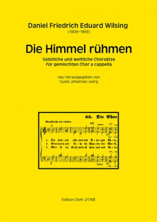 Die Himmel r�hmen f�r gem Chor a cappella Partitur