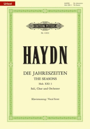 Die Jahreszeiten Hob.XXI:3 f�r Soli, gem Chor und Orchester Klavierauszug (dt/en),  Neuausgabe 2009