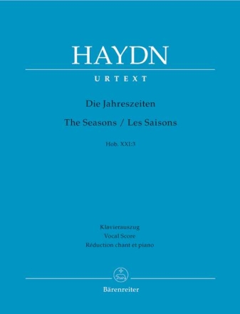 Die Jahreszeiten HobXXI:3 f�r Soli, gem Chor und Orchester Klavierauszug (dt/en/fr)