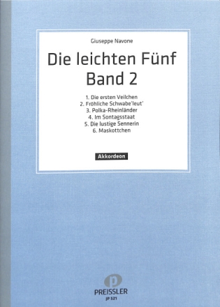 Die leichten F�nf Band 2 f�r Akkordeon