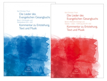 Die Lieder des Evangelischen Gesangbuchs 1+2  Set mit Band 1 und Band 2 (gebunden)