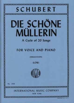 Die sch�ne M�llerin op.25 D795 - a cycle of 20 Songs for low voice and piano (dt/en)