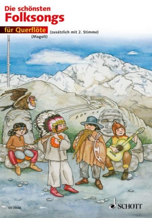 Die sch�nsten Folksongs f�r 1-2 Fl�ten Spielpartitur