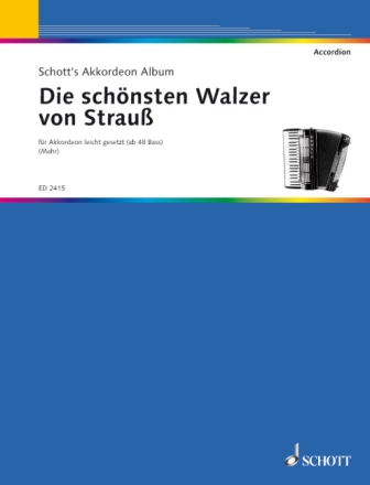 Die sch�nsten Walzer von Strauss f�r Akkordeon