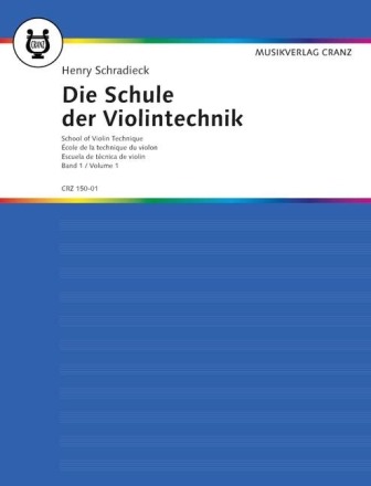 Die Schule der Violintechnik Band 1 f�r Violine Text en/ft/fr/sp