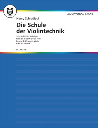 Die Schule der Violintechnik Band 2 f�r Violine