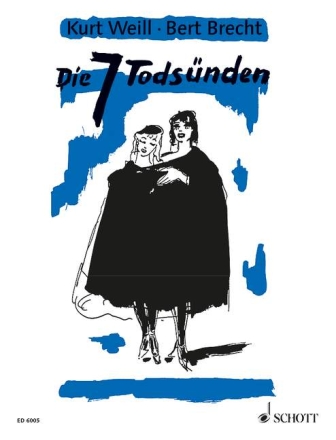 Die sieben Tods�nden f�r Sopran und Orchester Klavierauszug - (Fassung f�r tiefe Stimme in Anhang)