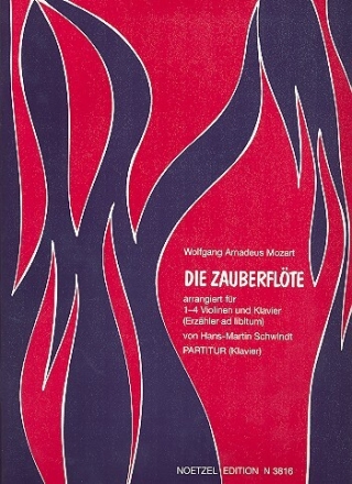 Die Zauberfl�te f�r 1-4 Violinen und Klavier Partitur (= Klavier)