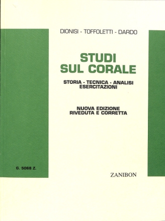 Dionisi  Studi Sul Corale Opera Theory
