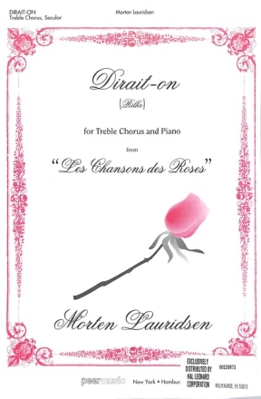 Dirait-on for treble chorus and piano score (frz)