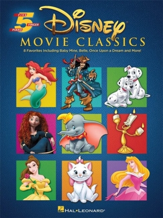 Disney Movie Classics: for 5-finger piano (with text)