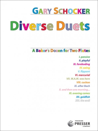 Diverse Duets for 2 flutes score