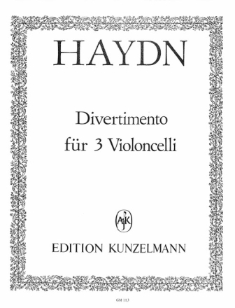 Divertimento D-Dur f�r 3 Violoncelli Stimmen