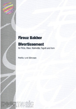 Divertissement op.16 f�r Fl�te, Oboe, Klarinette, Fagott und Horn Partitur und Stimmen