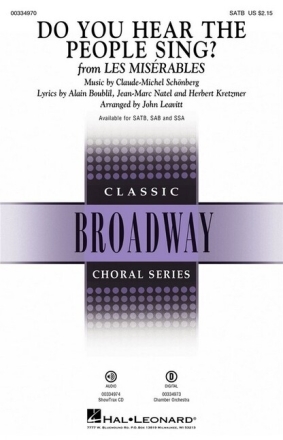 Do You Hear the People Sing? (from Les Mis�rables) for mixed choir and piano choral score