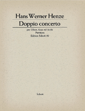 Doppio concerto f�r Oboe, Harfe und Streicher Dirigierpartitur