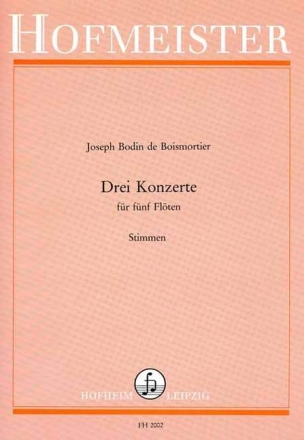 Drei Konzerte f�r 5 Fl�ten Stimmen