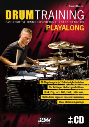 Drum Training Playalong  (+mp3-CD) f�r Schlagzeug