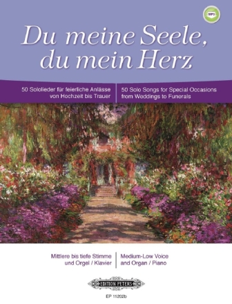 Du meine Seele du mein Herz f�r Gesang (mittel - tief) und Orgel (Klavier)