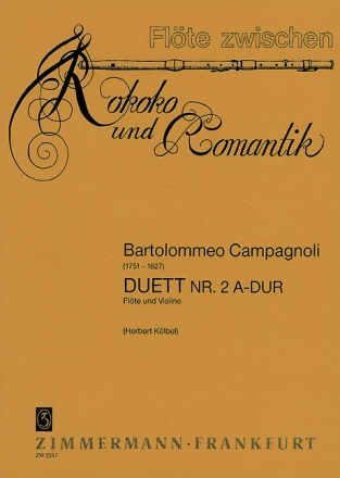 Duett A-Dur Nr.2 f�r Fl�te und Violine