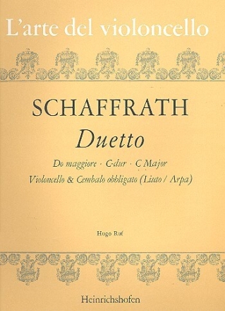 Duett C-Dur f�r Violoncello und obligates Cembalo