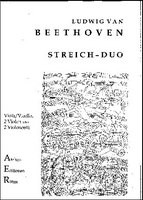 Duett mit 2 obligaten Augengl�sern Es-Dur f�r Viola und Violoncello (2 Violen, 2 Violoncelli) Partitur