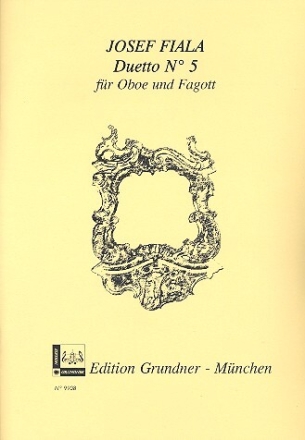Duett Nr.5 f�r Oboe und Fagott Spielpartitur