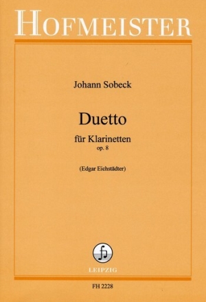 Duett op.8 f�r 2 Klarinetten Partitur und Stimmen