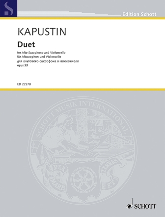 Duett op.99 f�r Altsaxophon und Violoncello 2 Spielpartituren