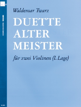 Duette alter Meister f�r 2 Violinen (1. Lage)