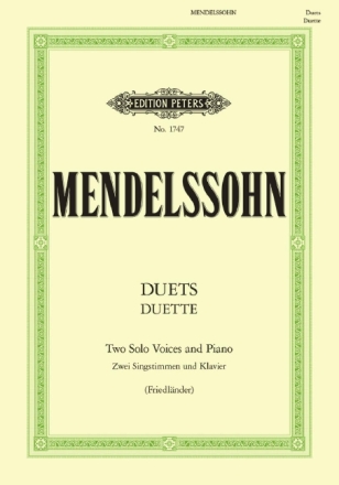 Duette f�r 2 Singstimmen und Klavier (dt)