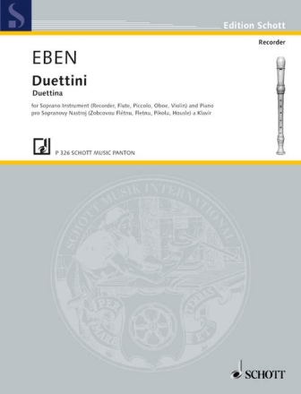 Duettini f�r Sopran-Instrument (Blockfl�te, Piccolo, Fl�te, Oboe, Klarinette, V