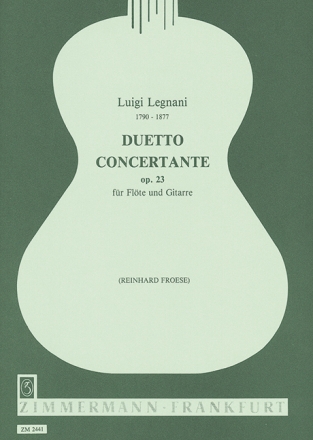 Duetto concertante op.23 f�r Fl�te und Gitarre