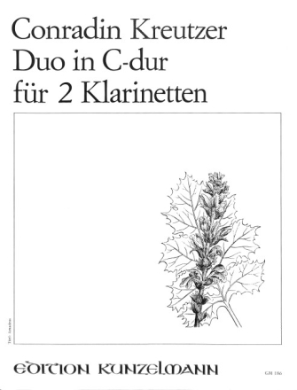 Duo C-Dur f�r 2 Klarinetten Stimmen