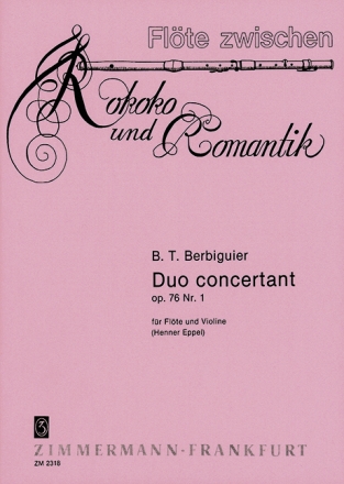 Duo concertant op.76,1 f�r Fl�te und Violine
