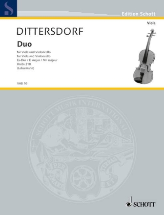 Duo Es-Dur Krebs 218 f�r Viola und Violoncello