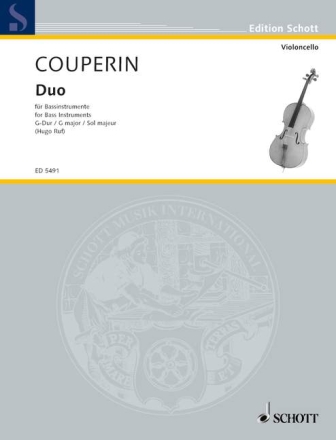 Duo G-Dur f�r Bass-Instrumente (Violoncelli, Violen da gamba, Fagotte) Spielpartitur