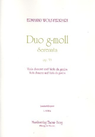 Duo g-Moll op.33 f�r Viola d'amore und Viola da gamba Partitur und Stimmen