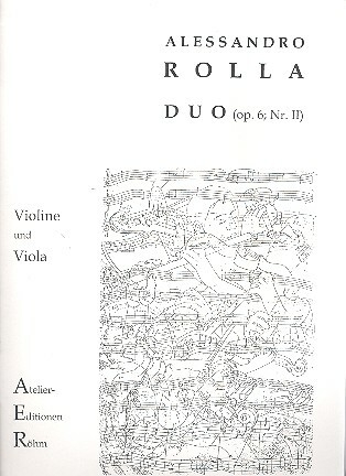 Duo op.6,2 f�r Violine und Viola Stimmen