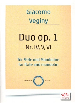Duos op.1 Nr.4-6 f�r Fl�te und Mandoline Stimmen