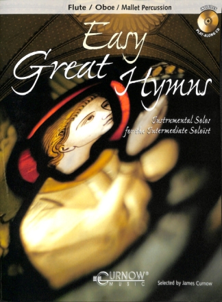 Easy great Hymns (+CD) for flute (oboe, mallet percussion) intermediate solos