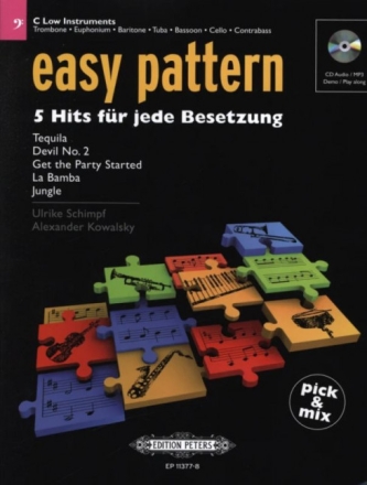 Easy Pattern (+CD) f�r flexibles Ensemble (Klassenmusizieren) tiefes Instrument in C (Bassschl�ssel)