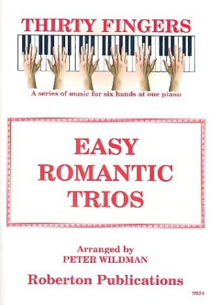 Easy Romantic Trios for piano 4 hands score